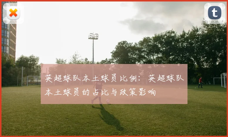 英超球队本土球员比例：英超球队本土球员的占比与政策影响